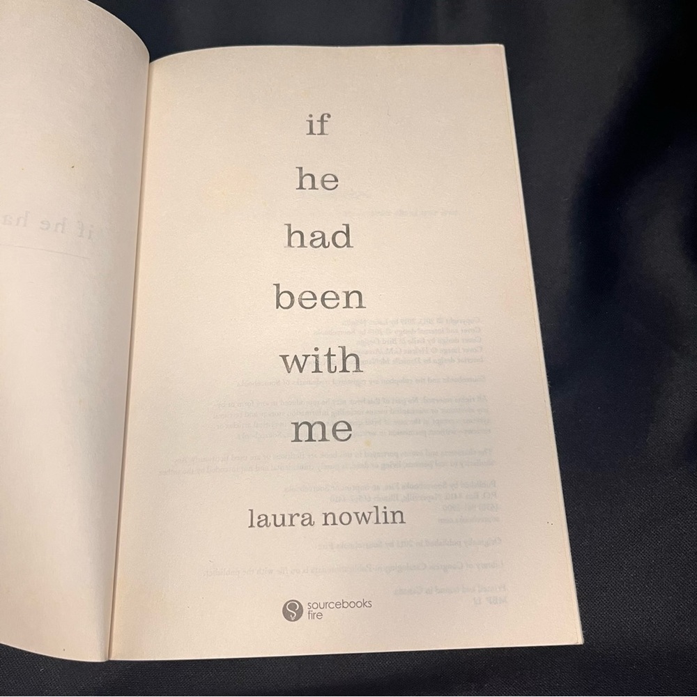 Book if he had been with me by Laura Nowlin paperback used copy - Picture 6 of 7